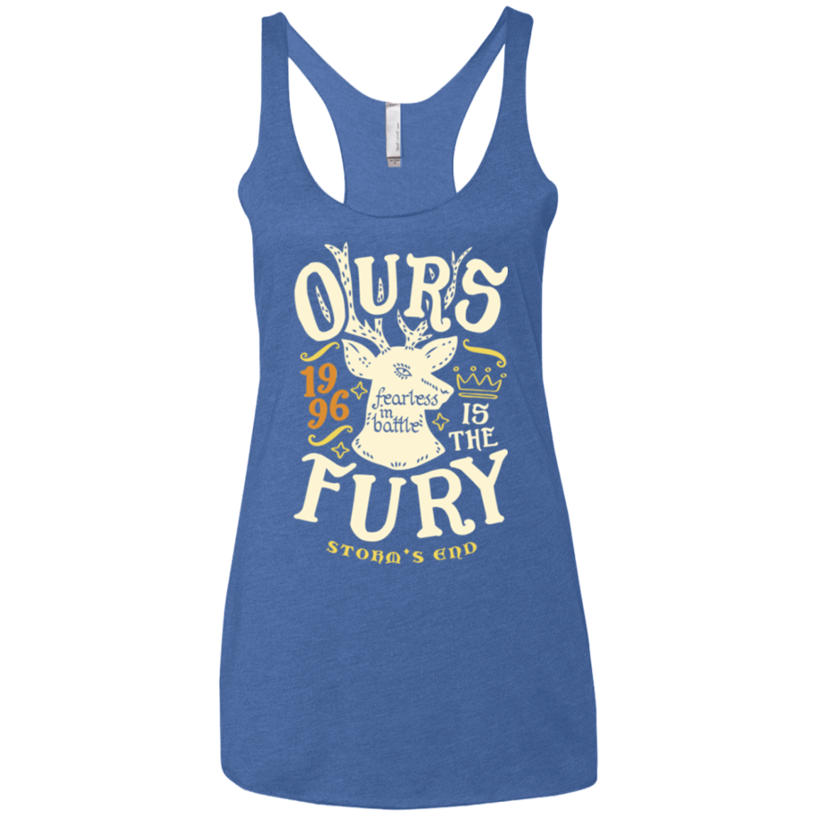 T-Shirts Vintage Royal / X-Small House of Fury Women's Triblend Racerback Tank