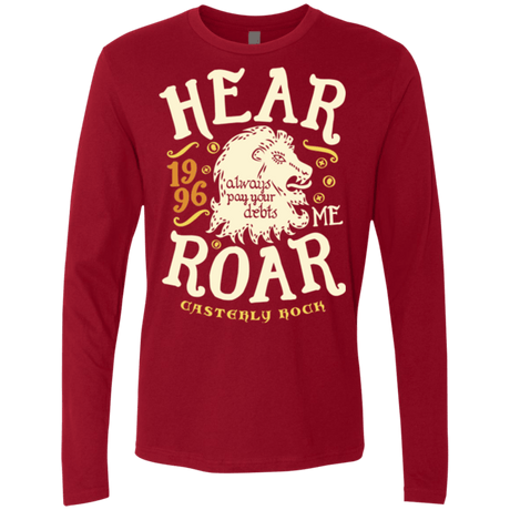 T-Shirts Cardinal / Small House of Lions Men's Premium Long Sleeve