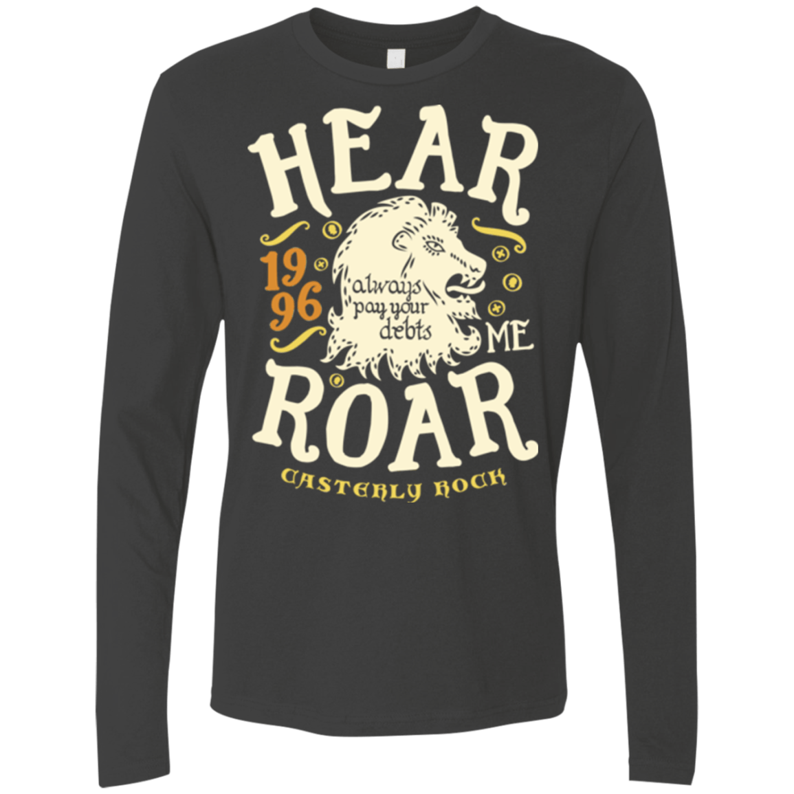 T-Shirts Heavy Metal / Small House of Lions Men's Premium Long Sleeve