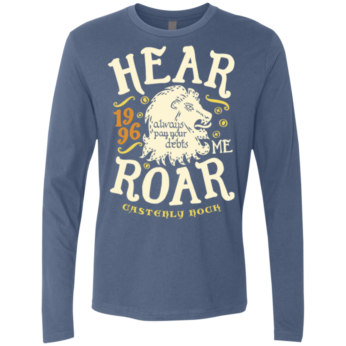 T-Shirts Indigo / Small House of Lions Men's Premium Long Sleeve