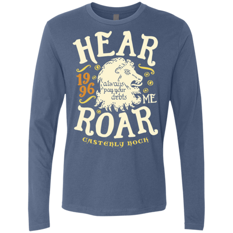 T-Shirts Indigo / Small House of Lions Men's Premium Long Sleeve