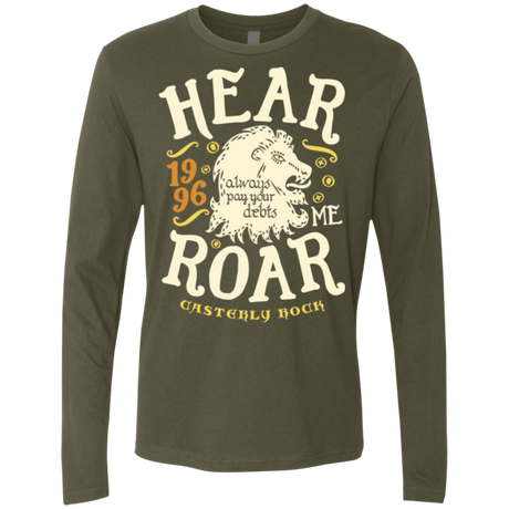 T-Shirts Military Green / Small House of Lions Men's Premium Long Sleeve