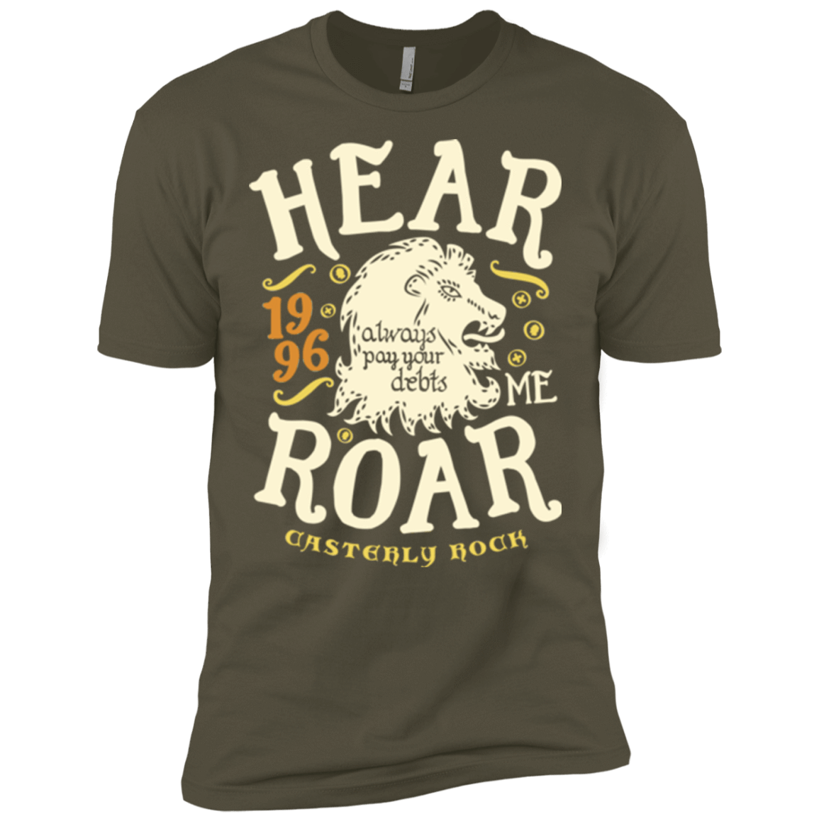 T-Shirts Military Green / X-Small House of Lions Men's Premium T-Shirt