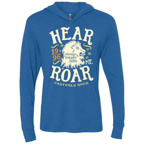T-Shirts Vintage Royal / X-Small House of Lions Triblend Long Sleeve Hoodie Tee