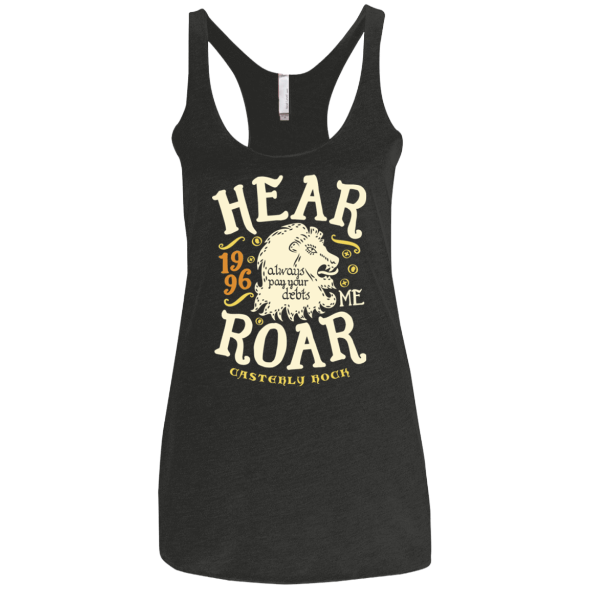 T-Shirts Vintage Black / X-Small House of Lions Women's Triblend Racerback Tank