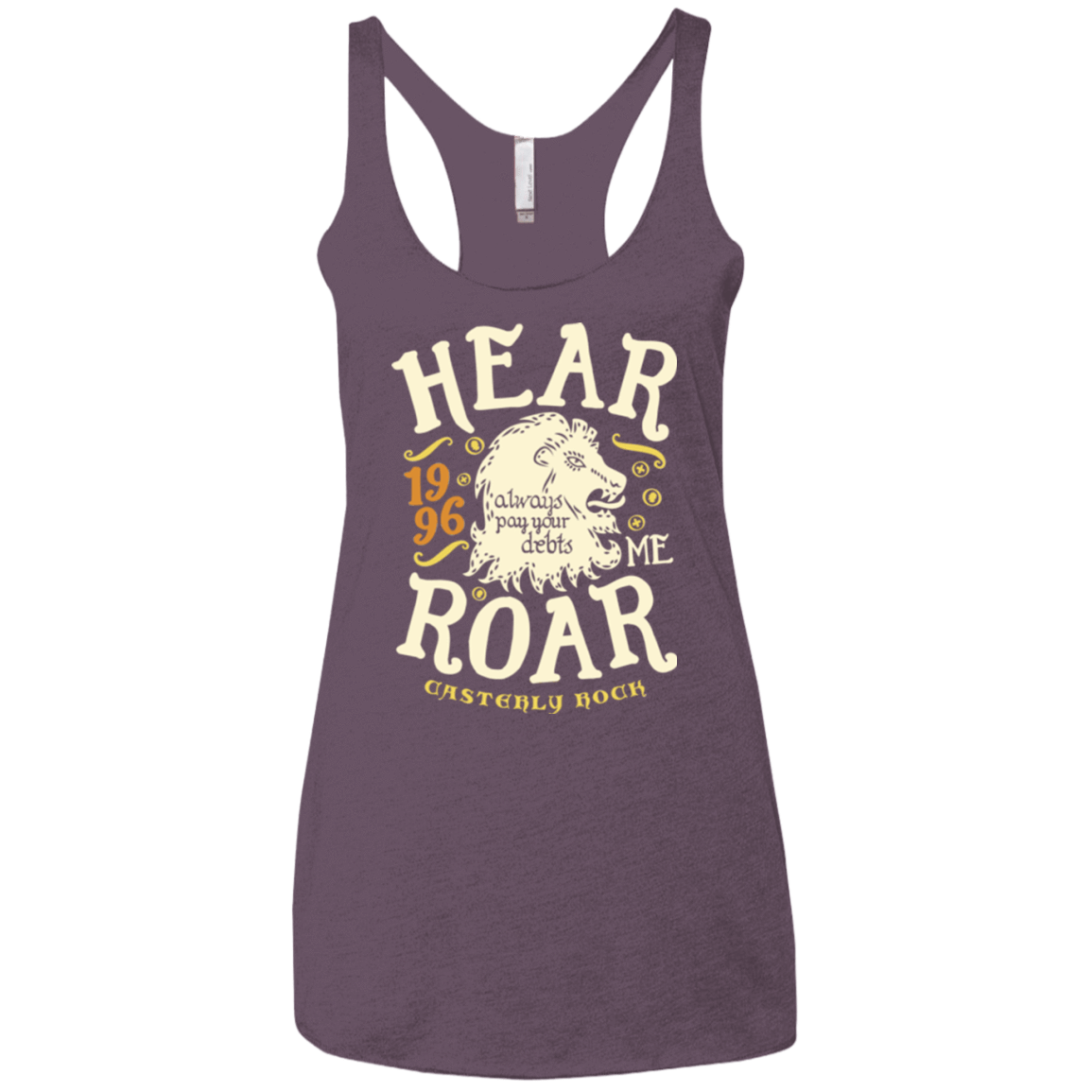 T-Shirts Vintage Purple / X-Small House of Lions Women's Triblend Racerback Tank