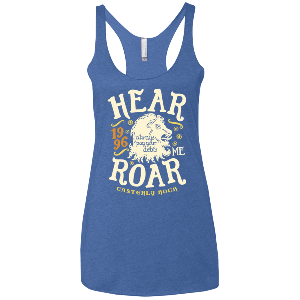 T-Shirts Vintage Royal / X-Small House of Lions Women's Triblend Racerback Tank