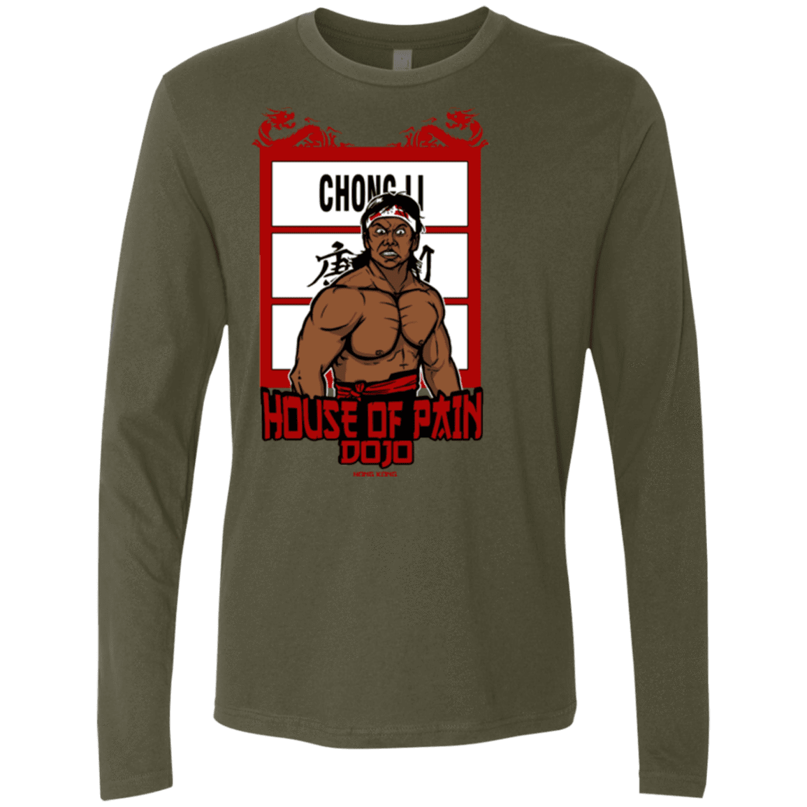 T-Shirts Military Green / S House Of Pain Men's Premium Long Sleeve