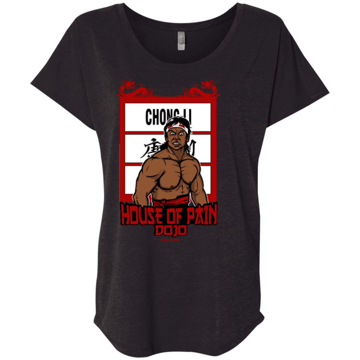 T-Shirts Vintage Black / X-Small House Of Pain Triblend Dolman Sleeve