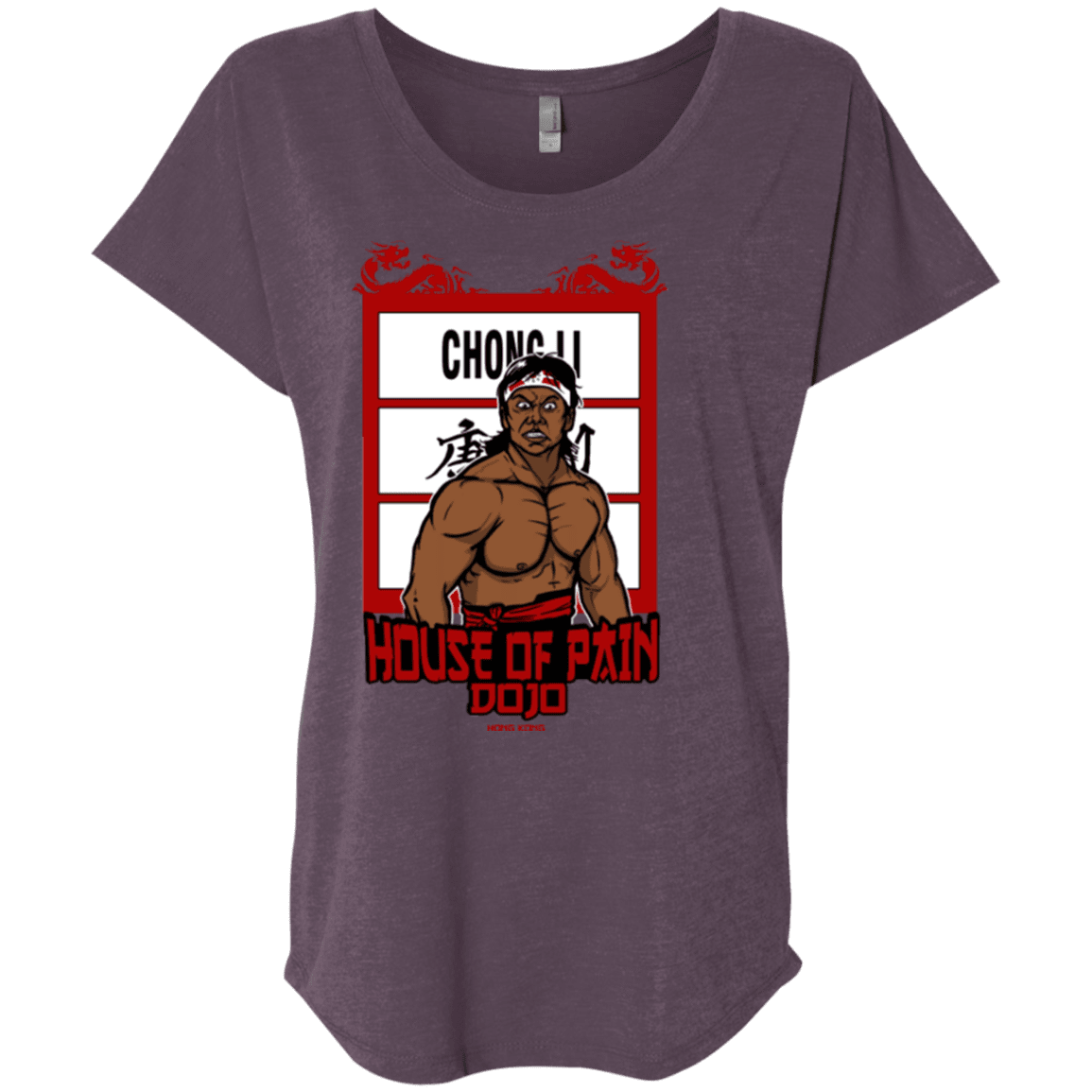 T-Shirts Vintage Purple / X-Small House Of Pain Triblend Dolman Sleeve