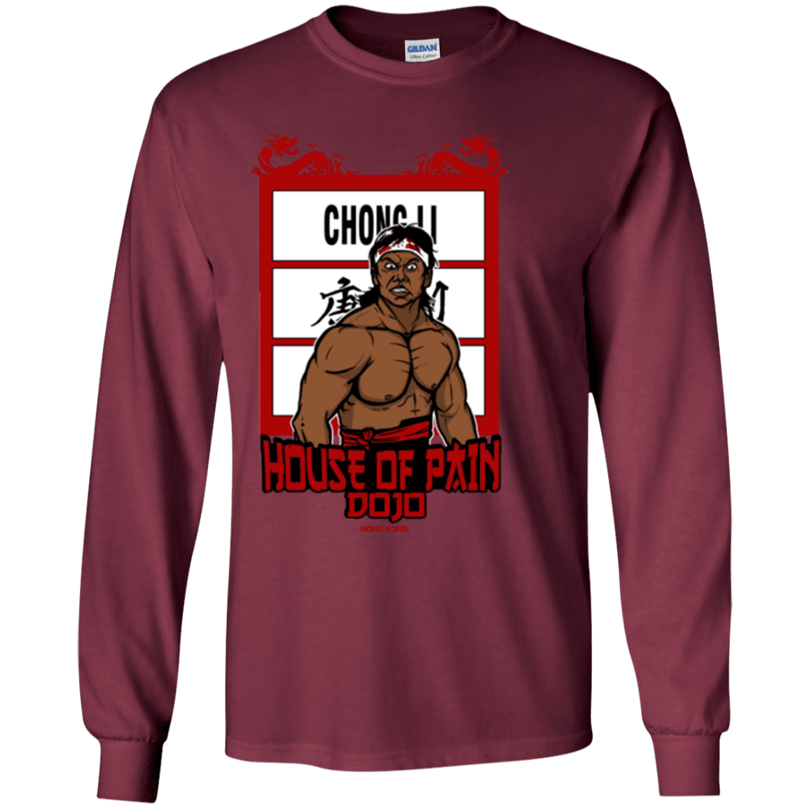 T-Shirts Maroon / YS House Of Pain Youth Long Sleeve T-Shirt