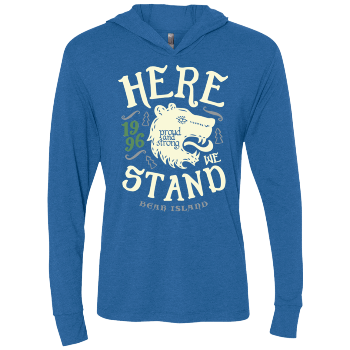 T-Shirts Vintage Royal / X-Small House of Proud Triblend Long Sleeve Hoodie Tee