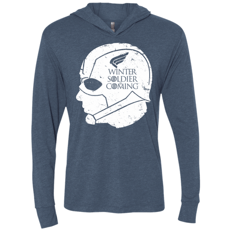 T-Shirts Indigo / X-Small House Rogers Triblend Long Sleeve Hoodie Tee