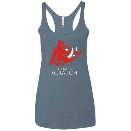 T-Shirts Indigo / X-Small House Scratch Women's Triblend Racerback Tank