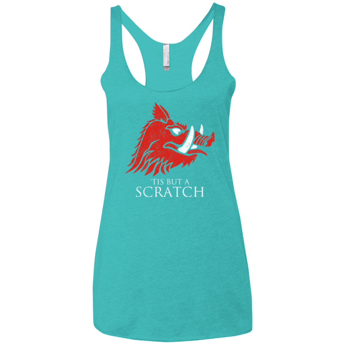 T-Shirts Tahiti Blue / X-Small House Scratch Women's Triblend Racerback Tank
