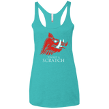 T-Shirts Tahiti Blue / X-Small House Scratch Women's Triblend Racerback Tank