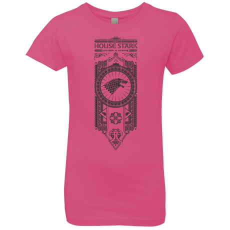 T-Shirts Hot Pink / YXS House Stark Black Girls Premium T-Shirt