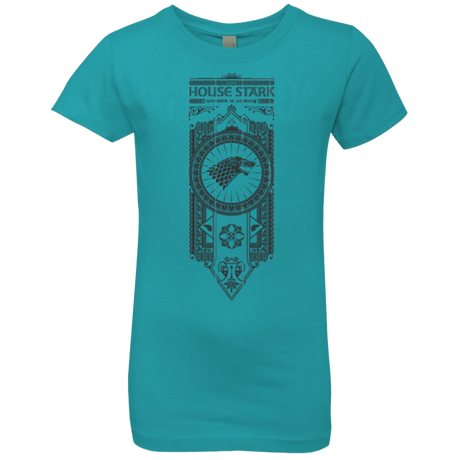 T-Shirts Tahiti Blue / YXS House Stark Black Girls Premium T-Shirt