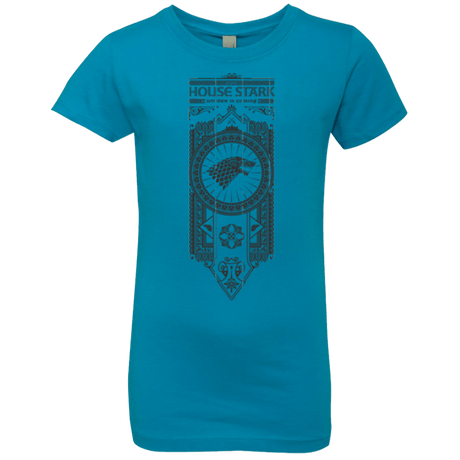 T-Shirts Turquoise / YXS House Stark Black Girls Premium T-Shirt