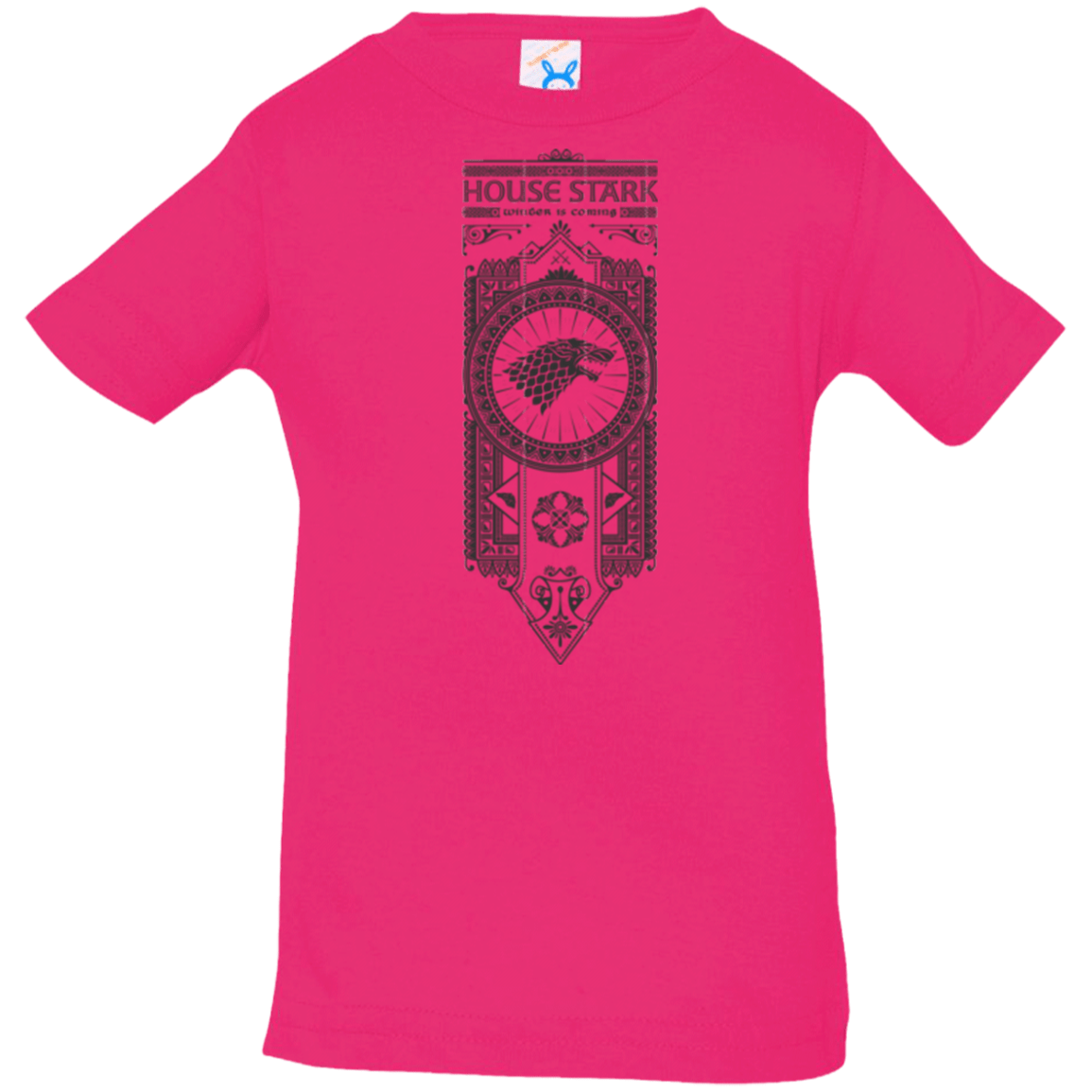 T-Shirts Hot Pink / 6 Months House Stark Black Infant Premium T-Shirt