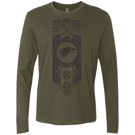 T-Shirts Military Green / Small House Stark Black Men's Premium Long Sleeve