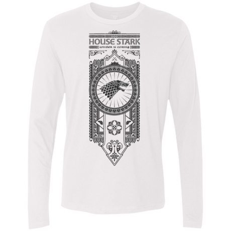 T-Shirts White / Small House Stark Black Men's Premium Long Sleeve