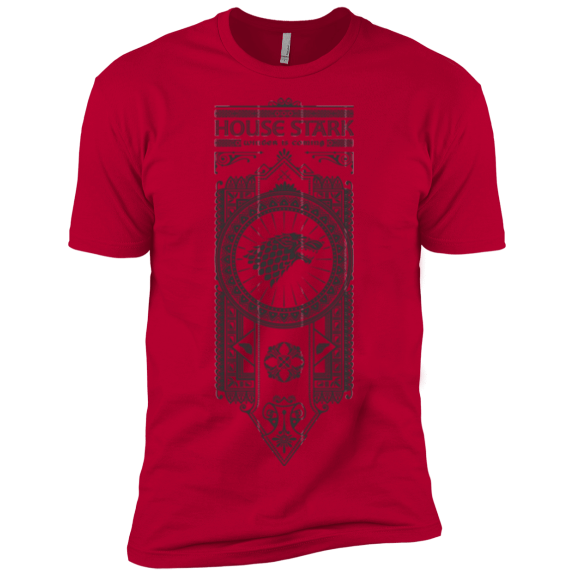 T-Shirts Red / X-Small House Stark Black Men's Premium T-Shirt