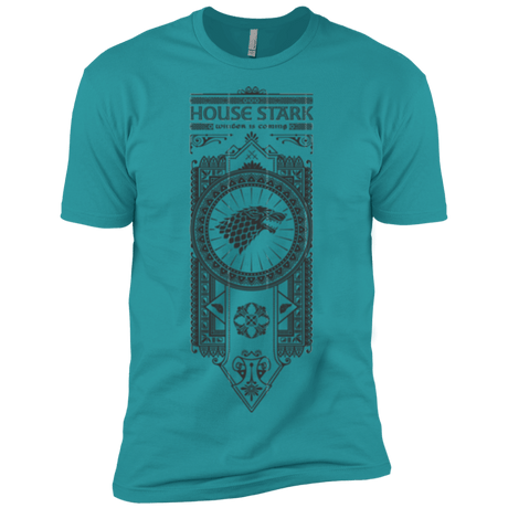 T-Shirts Tahiti Blue / X-Small House Stark Black Men's Premium T-Shirt