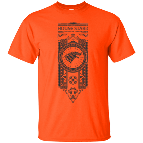 T-Shirts Orange / Small House Stark Black T-Shirt