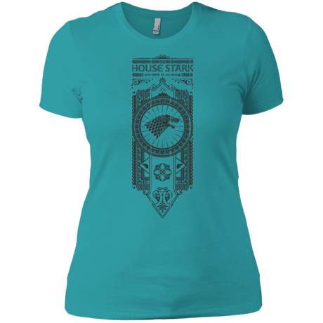 T-Shirts Tahiti Blue / X-Small House Stark Black Women's Premium T-Shirt