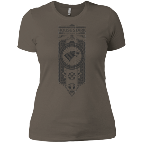T-Shirts Warm Grey / X-Small House Stark Black Women's Premium T-Shirt