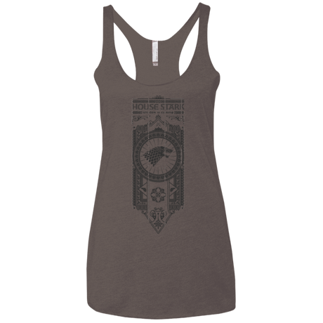 T-Shirts Macchiato / X-Small House Stark Black Women's Triblend Racerback Tank