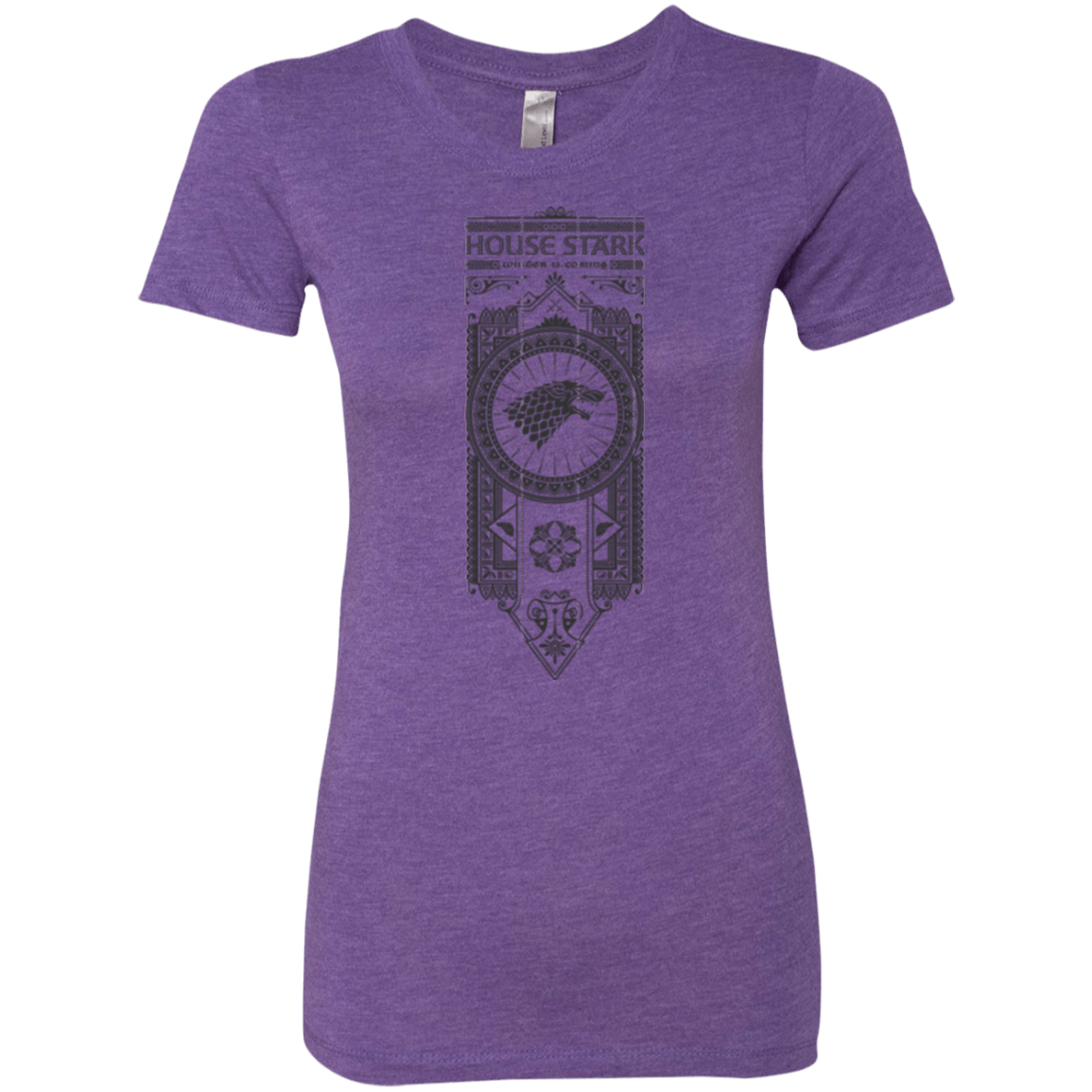 T-Shirts Purple Rush / Small House Stark Black Women's Triblend T-Shirt