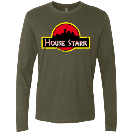 T-Shirts Military Green / Small House Stark Men's Premium Long Sleeve