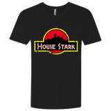 T-Shirts Black / X-Small House Stark Men's Premium V-Neck