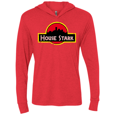 House Stark Triblend Long Sleeve Hoodie Tee