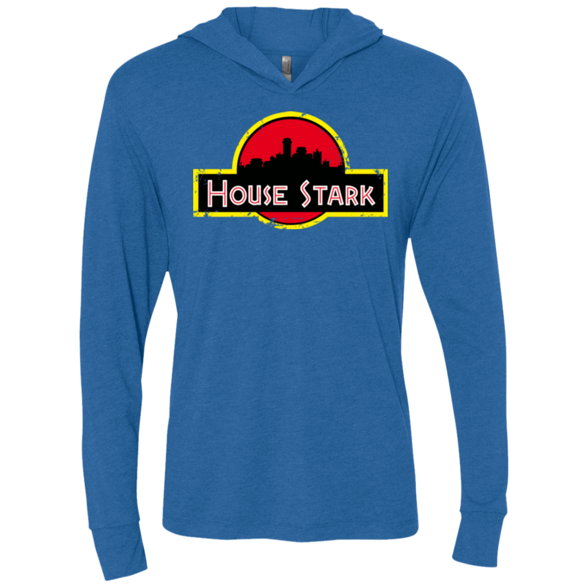 T-Shirts Vintage Royal / X-Small House Stark Triblend Long Sleeve Hoodie Tee