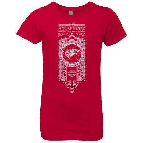 T-Shirts Red / YXS House Stark White Girls Premium T-Shirt