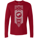T-Shirts Cardinal / Small House Stark White Men's Premium Long Sleeve