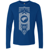 T-Shirts Royal / Small House Stark White Men's Premium Long Sleeve