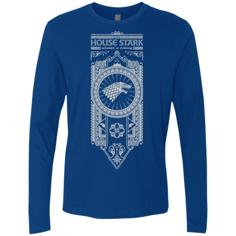 T-Shirts Royal / Small House Stark White Men's Premium Long Sleeve