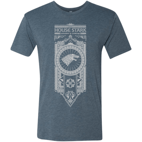 T-Shirts Indigo / Small House Stark White Men's Triblend T-Shirt