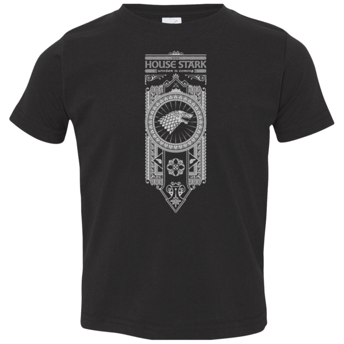 T-Shirts Black / 2T House Stark White Toddler Premium T-Shirt