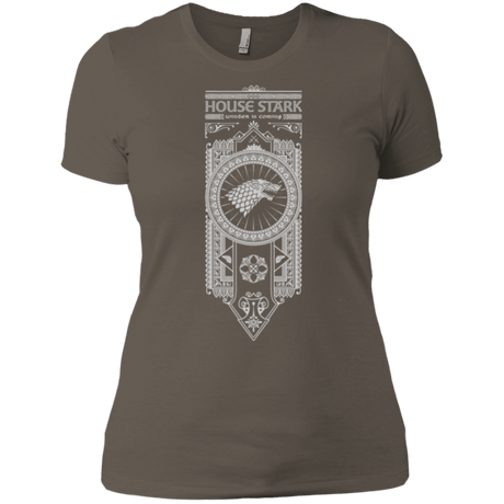 T-Shirts Warm Grey / X-Small House Stark White Women's Premium T-Shirt