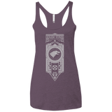 T-Shirts Vintage Purple / X-Small House Stark White Women's Triblend Racerback Tank