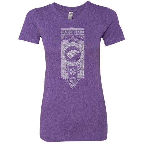 T-Shirts Purple Rush / Small House Stark White Women's Triblend T-Shirt