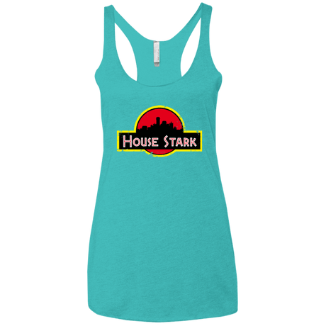 T-Shirts Tahiti Blue / X-Small House Stark Women's Triblend Racerback Tank