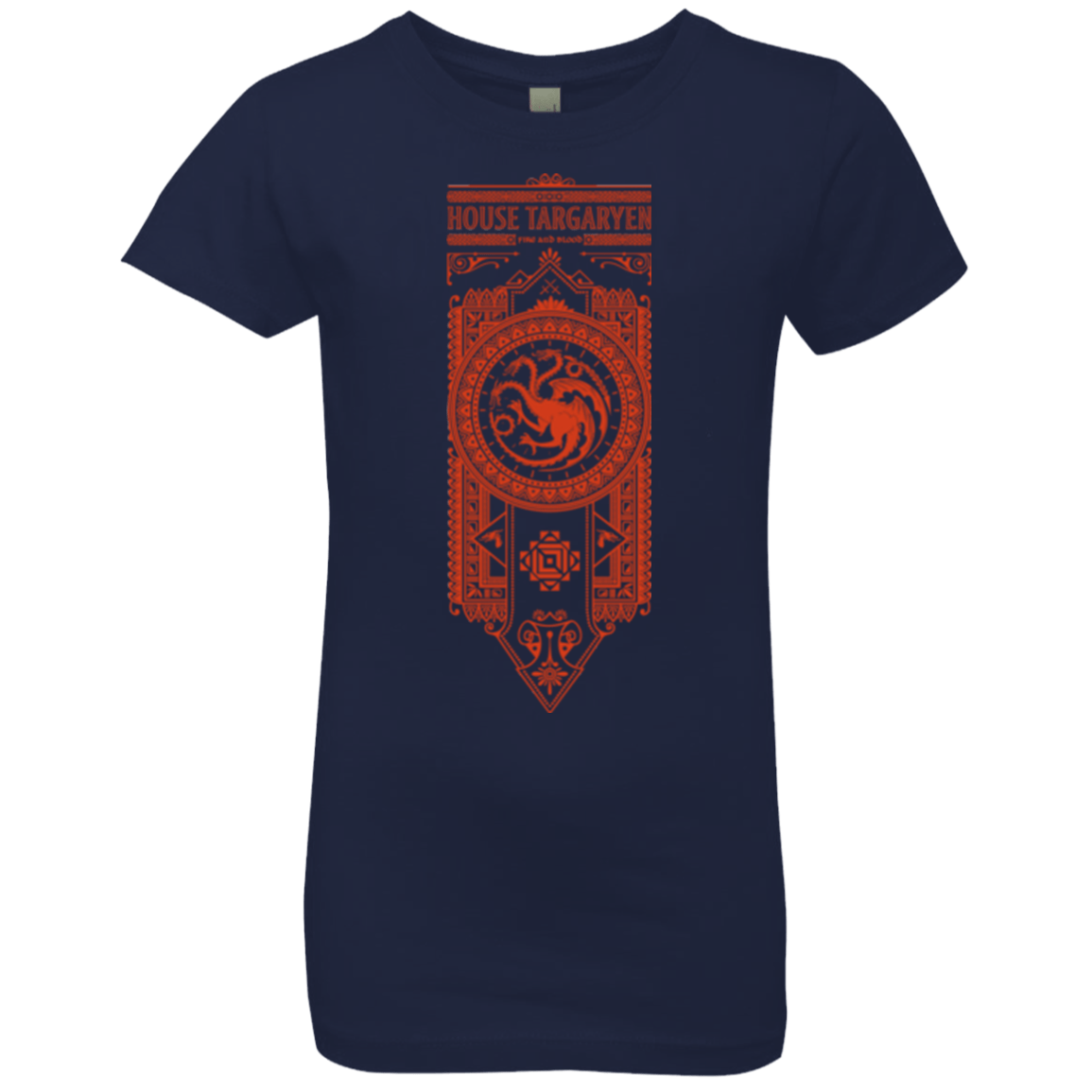 T-Shirts Midnight Navy / YXS House Targaryen Girls Premium T-Shirt