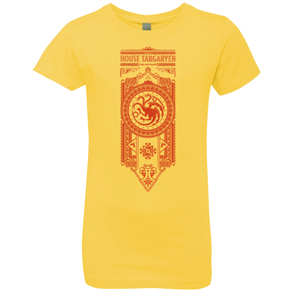 T-Shirts Vibrant Yellow / YXS House Targaryen Girls Premium T-Shirt