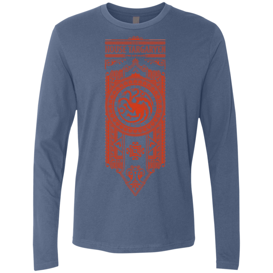 T-Shirts Indigo / Small House Targaryen Men's Premium Long Sleeve